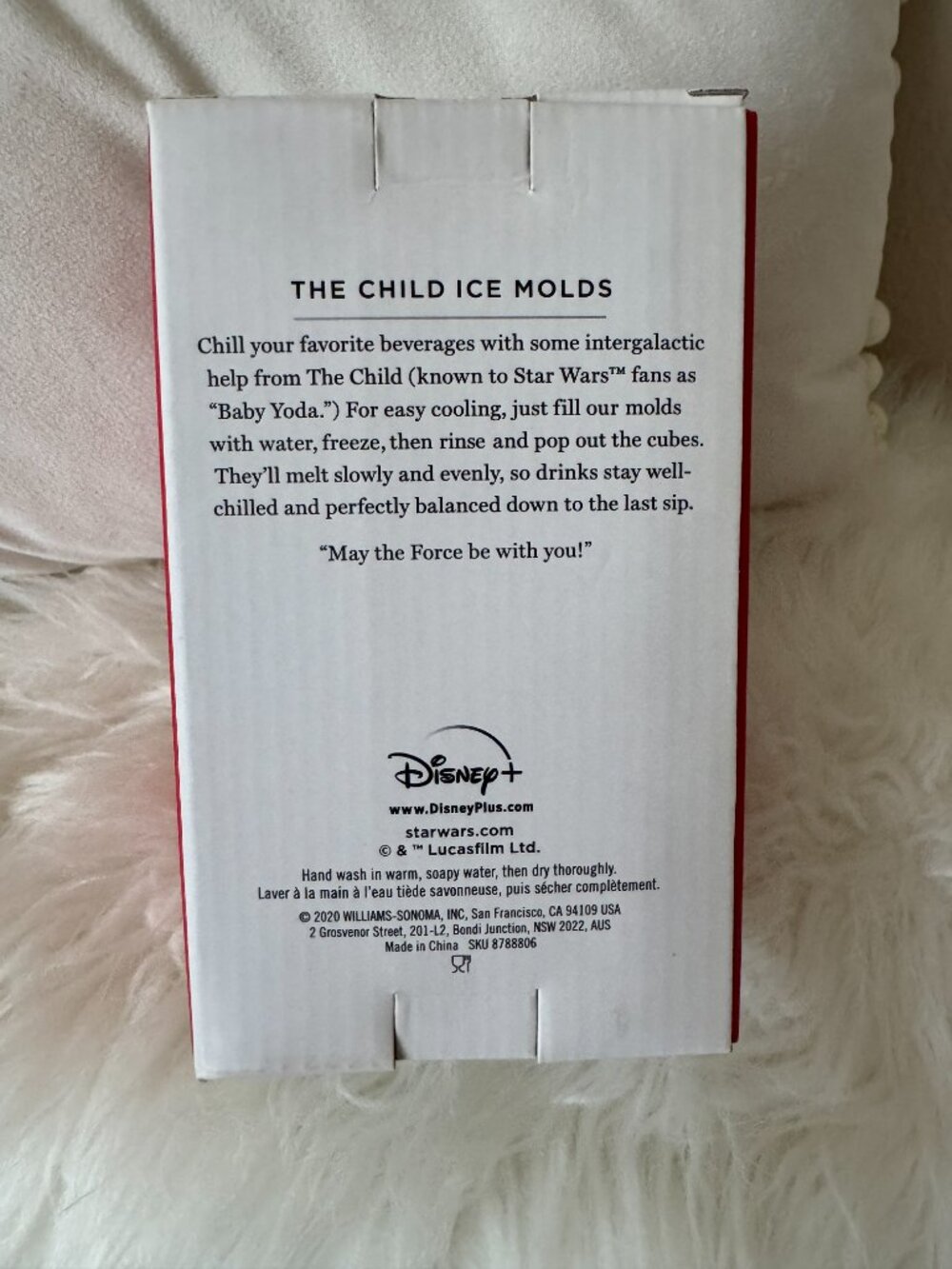 Williams Sonoma Star Wars The Child Grogu Ice Mold Set of 2 Mandalorian Disney - Picture 4 of 8